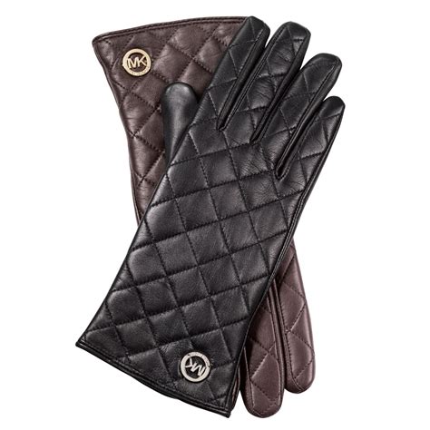 michael michael kors leather ornament gloves|Michael Kors leather gloves women.